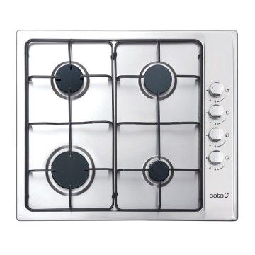 CATA PLACA 4 GAS 60CM INOX
