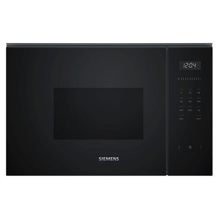SIEMENS MICROONDAS INTEG 20LT VIDRO PRETO