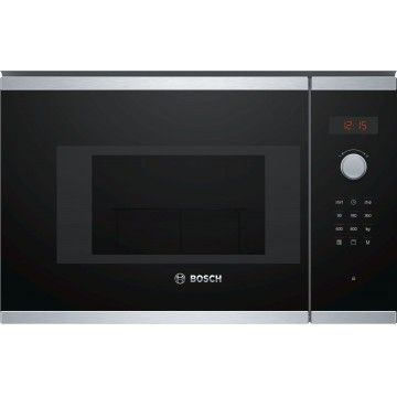 BOSCH MICROONDAS INTEG 20LTS INOX VIDRO PRETO