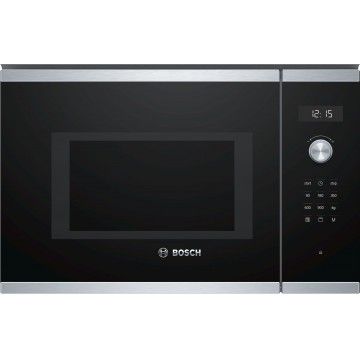 BOSCH MICROONDAS INTEG 25LTS INOX VIDRO PRETO