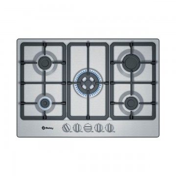 BALAY PLACA GAS 75CM 4+1WOK INOX BALAY PLACA GAS 75CM 4+1WOK INOX