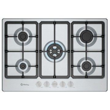 BALAY PLACA 5GAS 75CM INOX