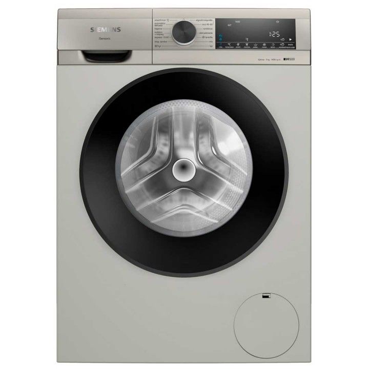 SIEMENS MAQUINA ROUPA 9KG 1400RT IQD500 CINZA (A)
