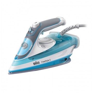 BRAUN FERRO VAPOR 2600W BASE SUPER CERAMICA 3D VAPOR AZUL