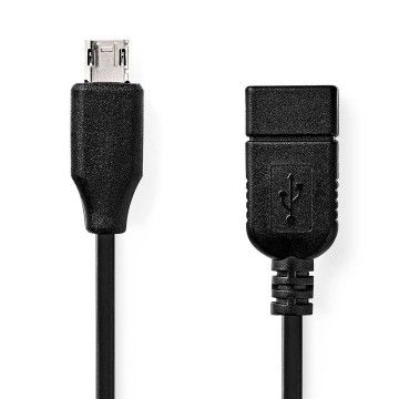 NEDIS CABO MICRO B MACHO P/ USB A FEMEA USB 2.0 NEDIS CABO MICRO B MACHO P/ USB A FEMEA USB 2.0