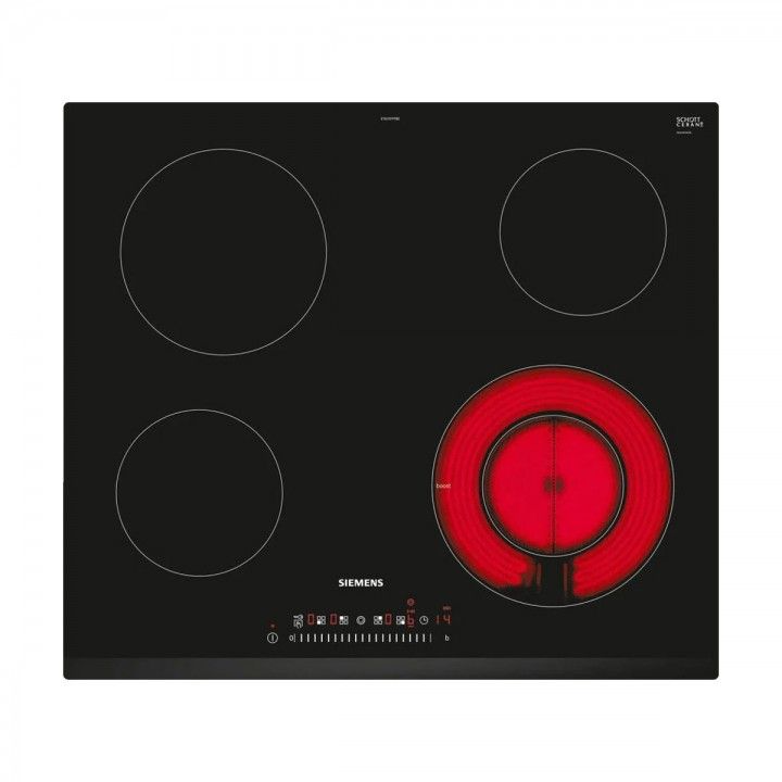 SIEMENS PLACA VITRO 60CM 4 ZONAS 1 ZONA DUPLA SIEMENS PLACA VITRO 60CM 4 ZONAS 1 ZONA DUPLA