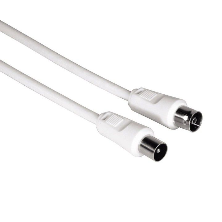 HAMA CABO ANTENA COAX M/F 75DB 1.5MT BRANCO HAMA CABO ANTENA COAX M/F 75DB 1.5MT BRANCO
