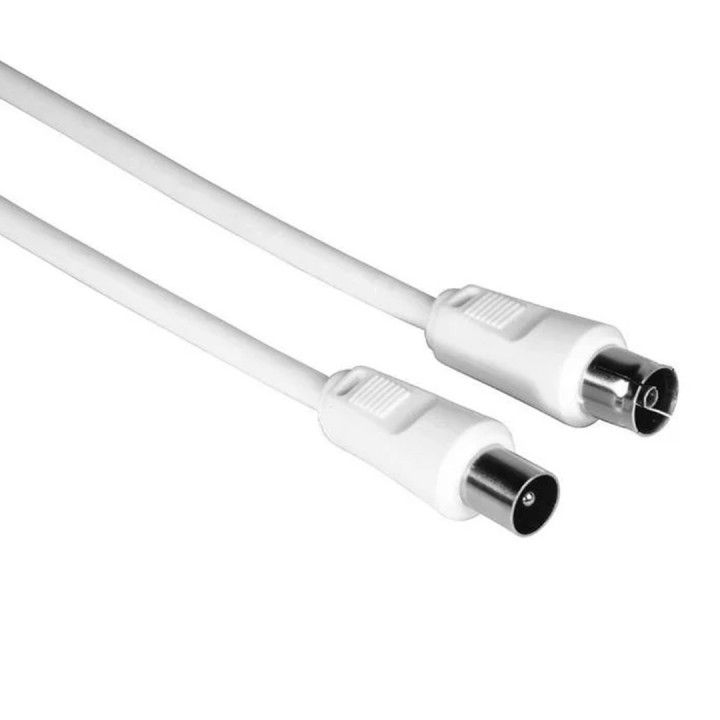 HAMA CABO ANTENA COAX M/F 75DB 3MT BRANCO HAMA CABO ANTENA COAX M/F 75DB 3MT BRANCO