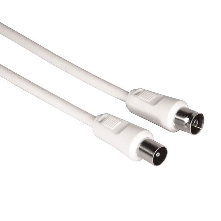 HAMA CABO ANTENA COAX M/F 75DB 5MT BRANCO HAMA CABO ANTENA COAX M/F 75DB 5MT BRANCO