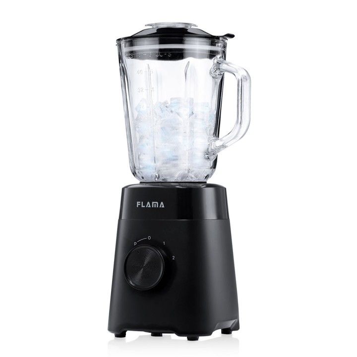 FLAMA LIQUIDIFICADORA 1000W COPO VIDRO PRETO FLAMA LIQUIDIFICADORA 1000W COPO VIDRO PRETO