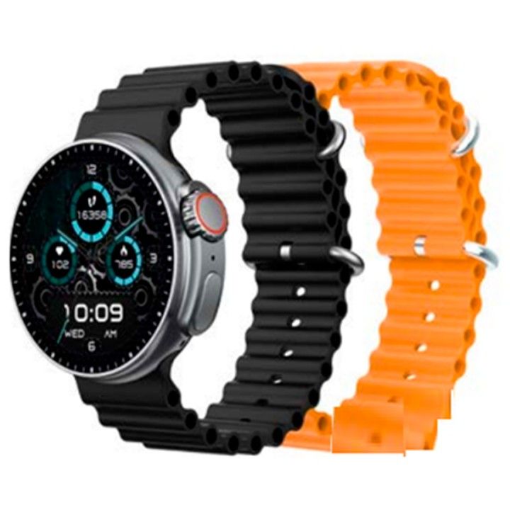DCU SMARTWATCH BOSTON BLUET. 2PULSEIRAS PRETO/LARANJA DCU SMARTWATCH BOSTON BLUET. 2PULSEIRAS PRETO/LARANJA