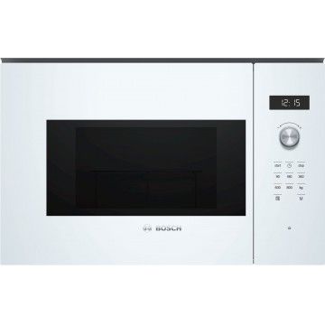 BOSCH MICROONDAS INTEG 20LT 800W ABERT À ESQ VIDRO BRANCO BOSCH MICROONDAS INTEG 20LT 800W ABERT À ESQ VIDRO BRANCO