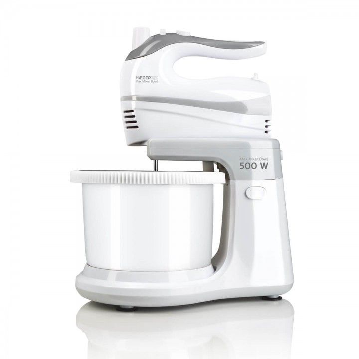 HAEGER BATEDEIRA 500W 5VEL+TURBO C/ TAÇA BRANCA HAEGER BATEDEIRA 500W 5VEL+TURBO C/ TAÇA BRANCA