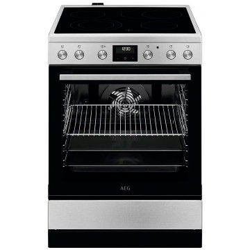 AEG FOGAO 4ZONAS VITRO FORNO 73LT ELETRICO INOX (A) AEG FOGAO 4ZONAS VITRO FORNO 73LT ELETRICO INOX (A)