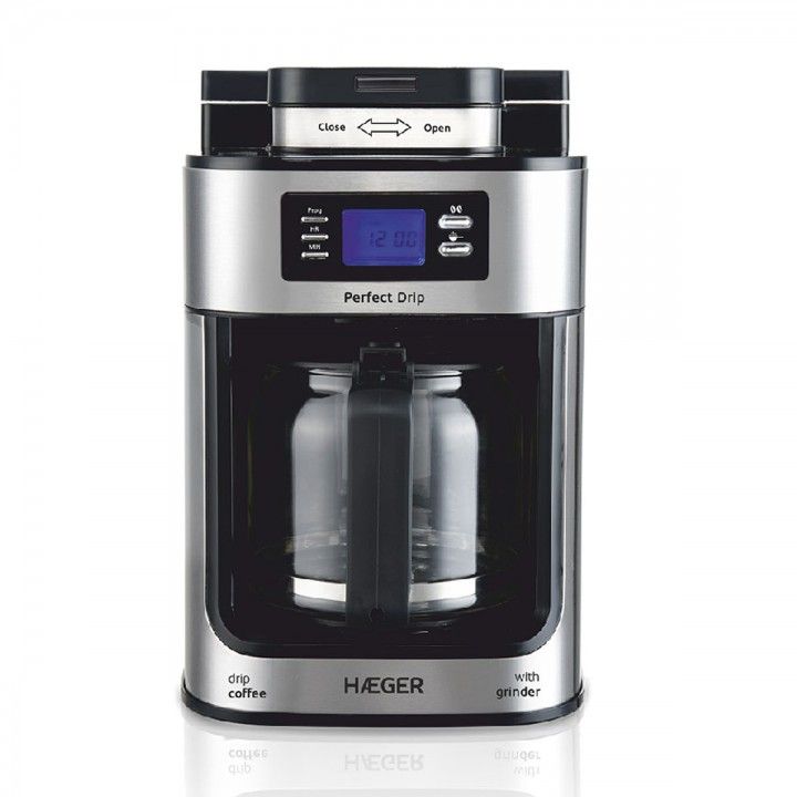 HAEGER CAFETEIRA 1,2L 1050W JARRO VIDRO ECRAN LED HAEGER CAFETEIRA 1,2L 1050W JARRO VIDRO ECRAN LED