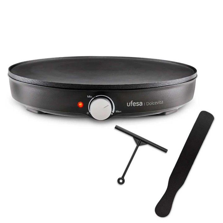 UFESA MAQUINA DE CREPES 1000W 30CM DIAMETRO UFESA MAQUINA DE CREPES 1000W 30CM DIAMETRO