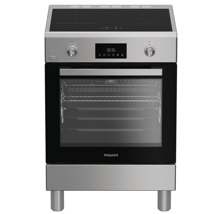HOTPOINT FOGAO VITRO INDU�AO 60CM FORNO MULTIF INOX (