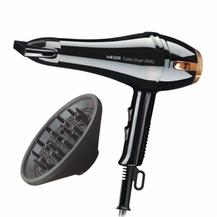 HAEGER SECADOR CABELO 2000W 2VELOC 3TEMP HAEGER SECADOR CABELO 2000W 2VELOC 3TEMP