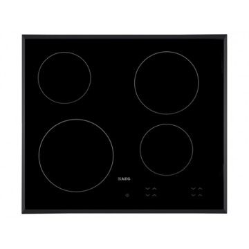 AEG PLACA VITRO 60CM 4 ZONAS BISELADA AEG PLACA VITRO 60CM 4 ZONAS BISELADA
