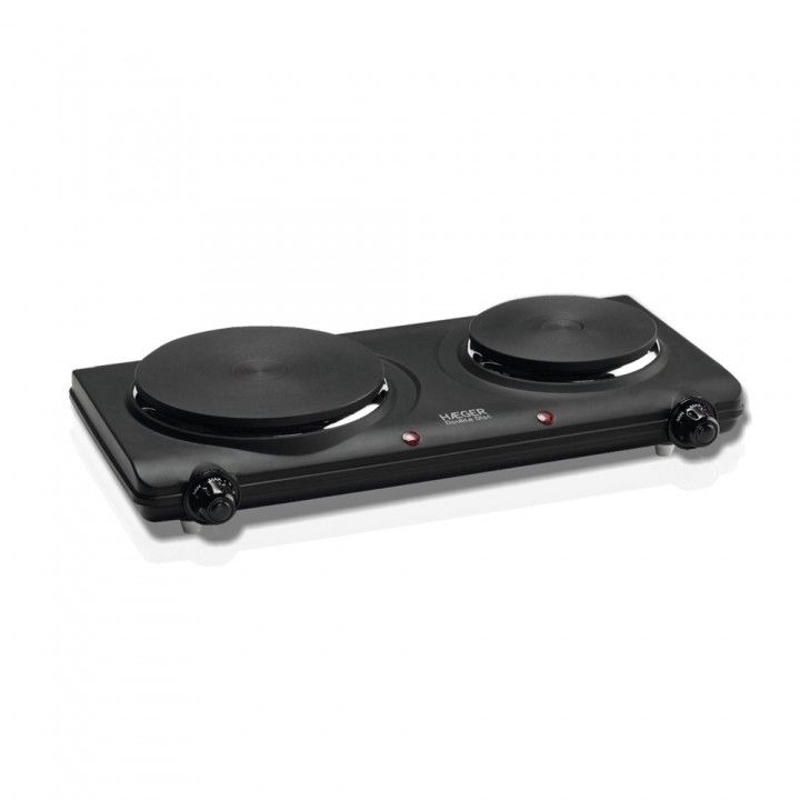 HAEGER PLACA ELETRICO 2 DISCOS 2250W PRETO