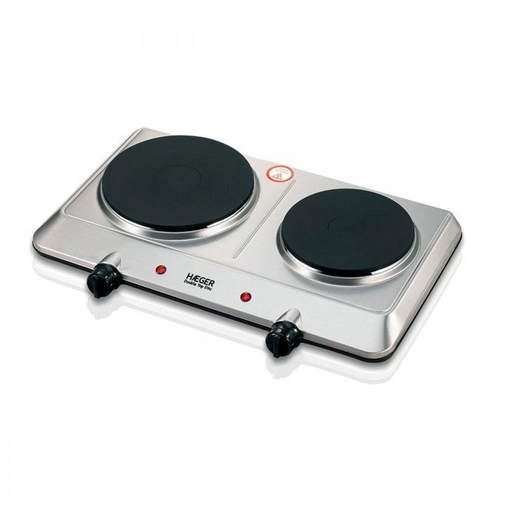 HAEGER PLACA ELETRICA 2 BOCAS 2250W INOX HAEGER PLACA ELETRICA 2 BOCAS 2250W INOX