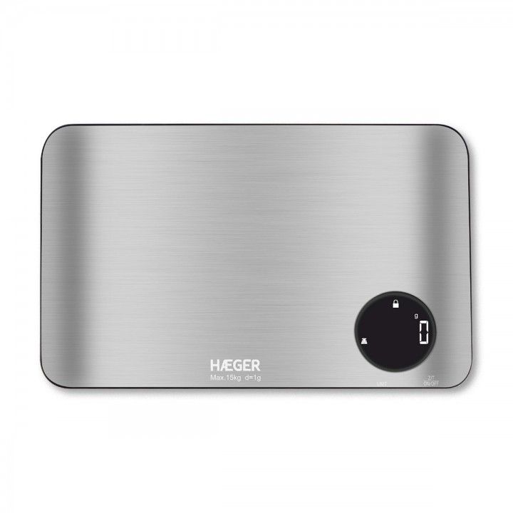 HAEGER BALANÇA COZINHA STAINLESS 15KG INOX HAEGER BALANÇA COZINHA STAINLESS 15KG INOX