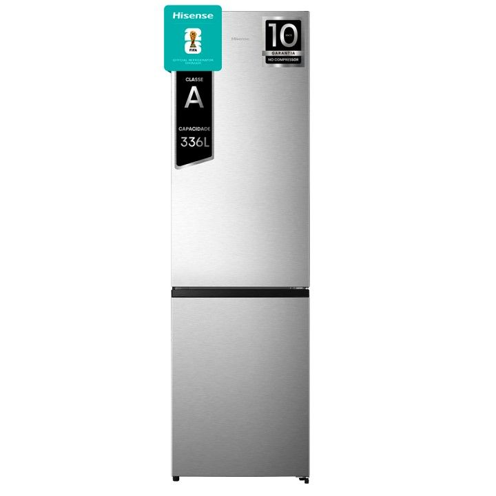 HISENSE COMBINADO 2017X595X579MT 336LT NF LOOK INOX (A)