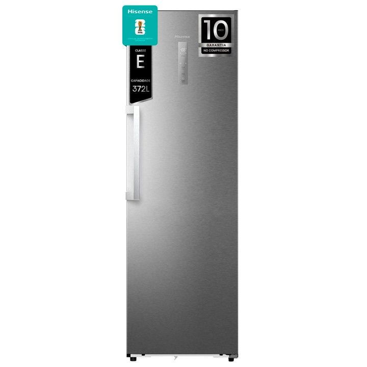 HISENSE FRIGORIFICO 1PT 1856X595X600 NF 372LT LOOK INOX (E)