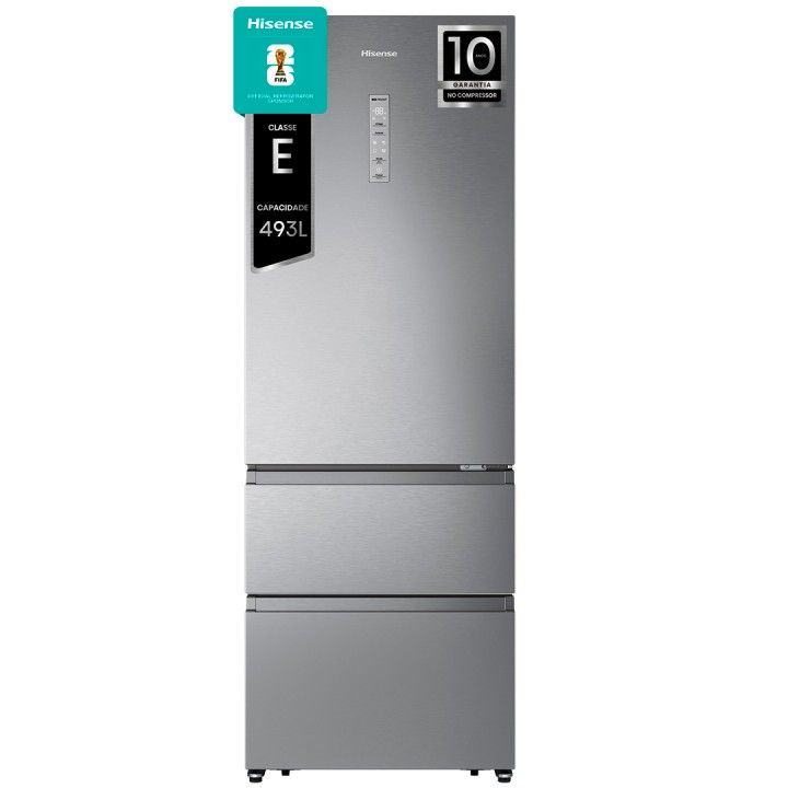 HISENSE COMBINADO 3PT 2000X704X694MT 493LT NF LOOK INOX (E) HISENSE COMBINADO 3PT 2000X704X694MT 493LT NF LOOK INOX (E)