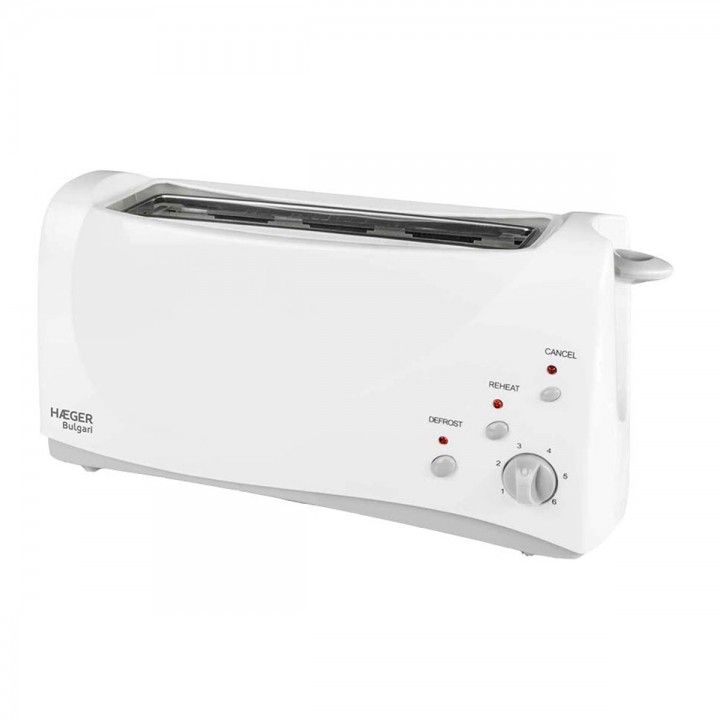 HAEGER TORRADEIRA 1000W 1 RANHURA EXTRA LARGA BRANCA HAEGER TORRADEIRA 1000W 1 RANHURA EXTRA LARGA BRANCA