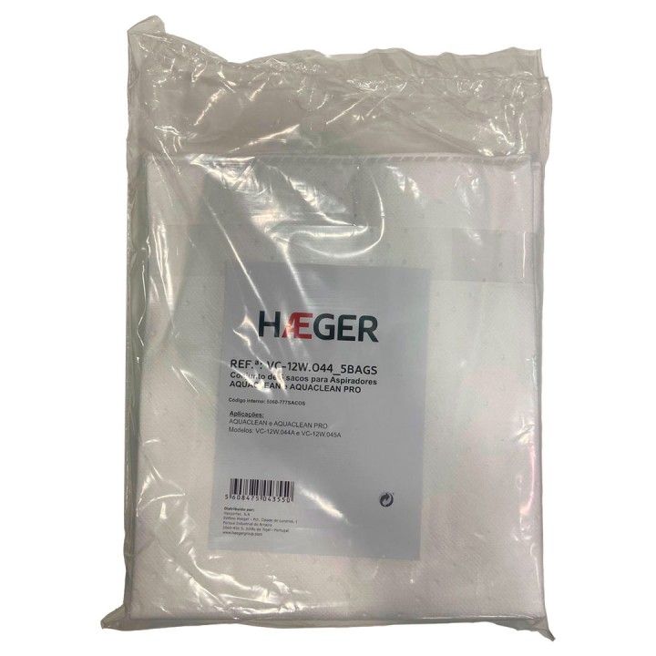 HAEGER SACOS ASPIRADOR PANO AQUACLEAN 1200 5UN HAEGER SACOS ASPIRADOR PANO AQUACLEAN 1200 5UN
