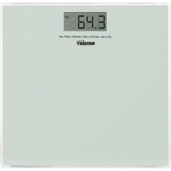 TRISTAR BALAN�A WC VIDRO ULTRA FINO DISPLAY LCD MAX 150KG