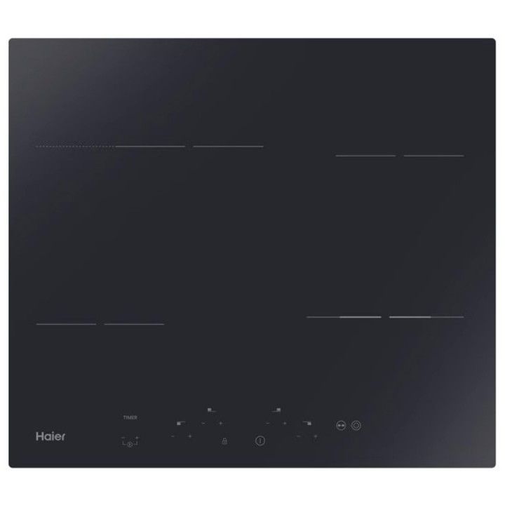 HAIER PLACA VITRO 60CM 4ZONAS VIDRO PRETO