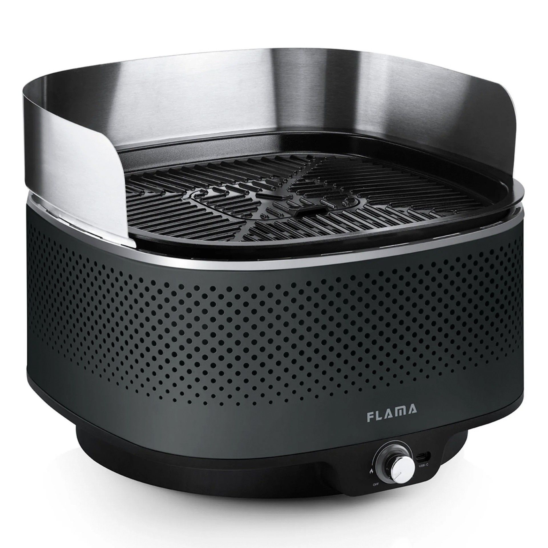 FLAMA GRELHADOR BARBECUE CARVAO BLACK