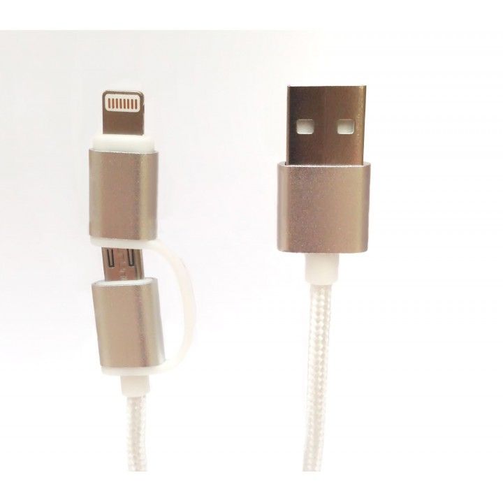 TECH FUZZION CABO USB MICRO LIGHTNING GOLD TECH FUZZION CABO USB MICRO LIGHTNING GOLD