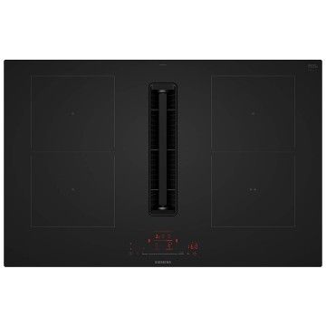 SIEMENS PLACA INDU�AO 80CM C/ VENTILA�AO INTEG VIDRO MATE
