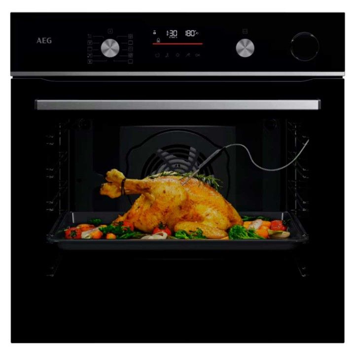 AEG FORNO MULTIF. VAPOR PIROLITICO 72LT PRETO A++