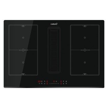 CATA PLACA INDUÇAO 4ZONAS C/EXAUSTAO 77CM FLEX CATA PLACA INDUÇAO 4ZONAS C/EXAUSTAO 77CM FLEX