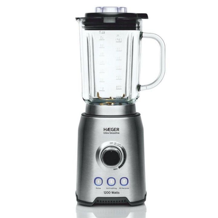 HAEGER LIQUIDIFICADORA 1200W JARRA VIDRO 1,75LT 3 FUNÇOES HAEGER LIQUIDIFICADORA 1200W JARRA VIDRO 1,75LT 3 FUNÇOES