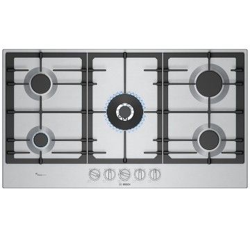 BOSCH PLACA 90CM 5GAS 1WOK C/ISQUEIRO INOX BOSCH PLACA 90CM 5GAS 1WOK C/ISQUEIRO INOX