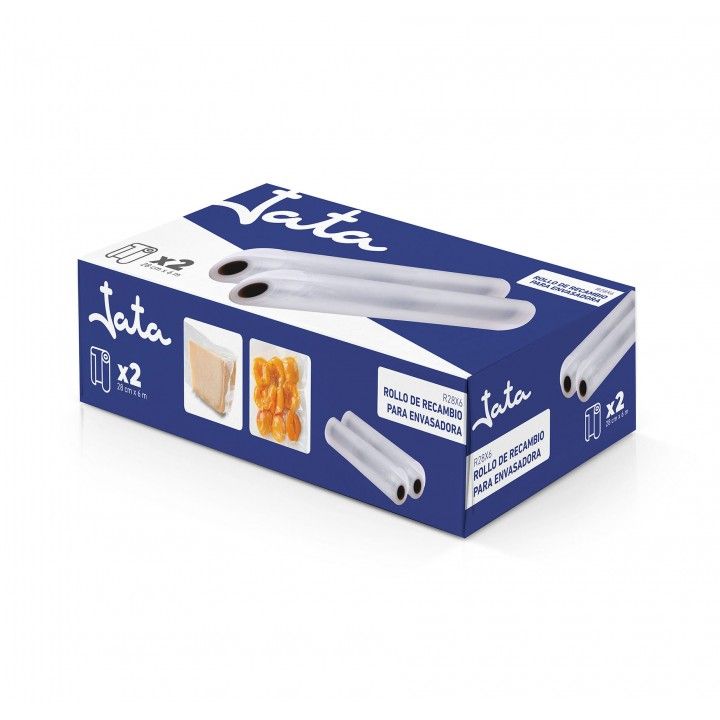 JATA ROLO DE SACOS P/ EV104 2 ROLOS 28CMX6MT JATA ROLO DE SACOS P/ EV104 2 ROLOS 28CMX6MT