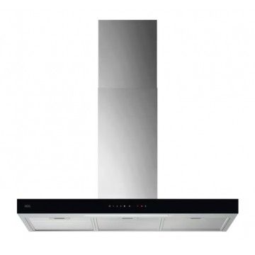 AEG CHAMINE PAREDE 90CM 730M3H PRETO/INOX
