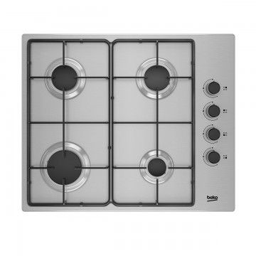 BEKO PLACA 4 GAS 60CM S/ISQUEIRO VALVULA SEGURAN�A INOX