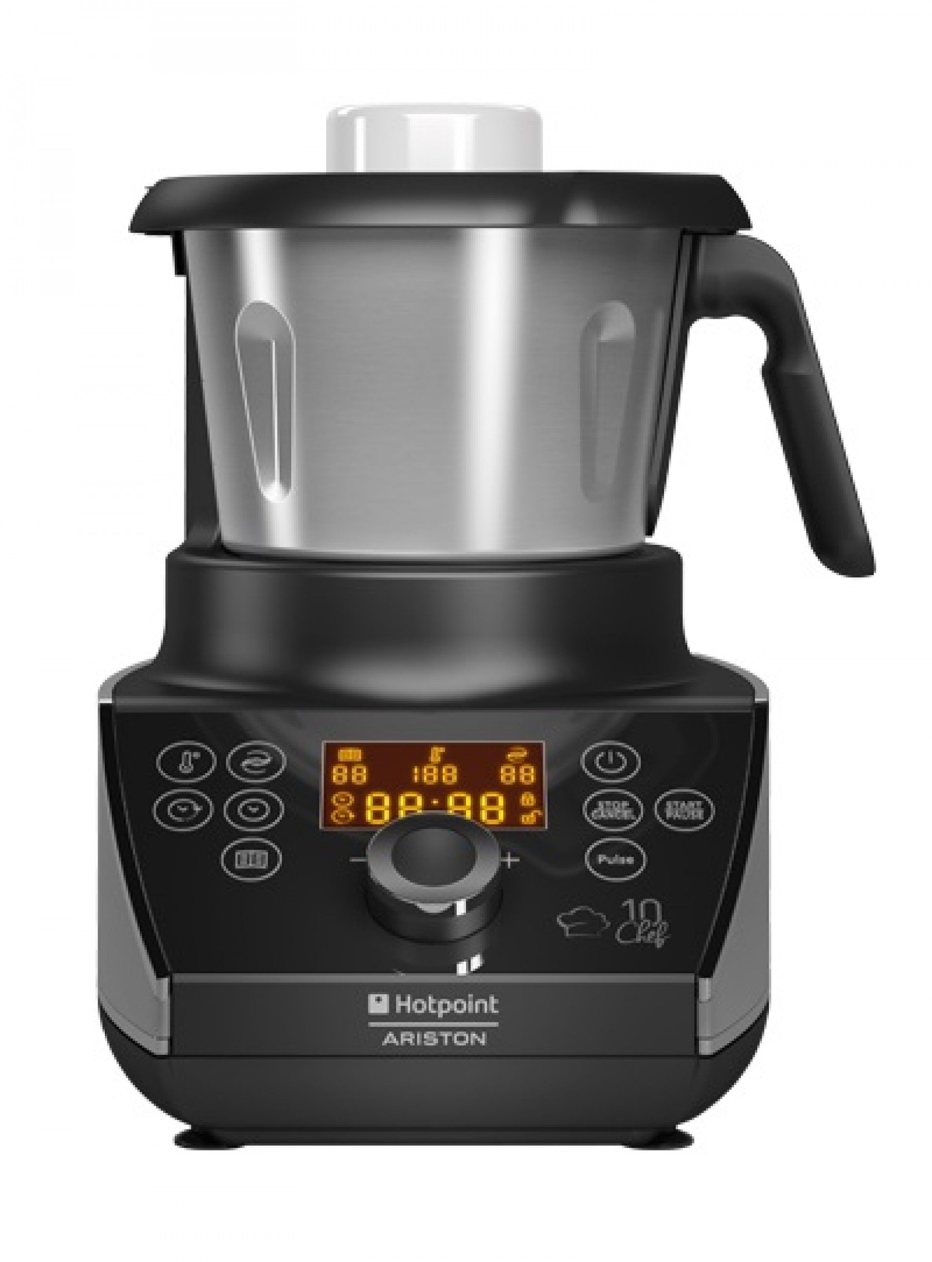 HOTPOINT ROBOT COZINHA TAÇA 1,5LT 750W 10VELOC + PULSE INOX