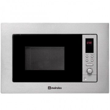 MEIRELES MICROONDAS INTEG 20LT 800W GRILL 1000W INOX MEIRELES MICROONDAS INTEG 20LT 800W GRILL 1000W INOX