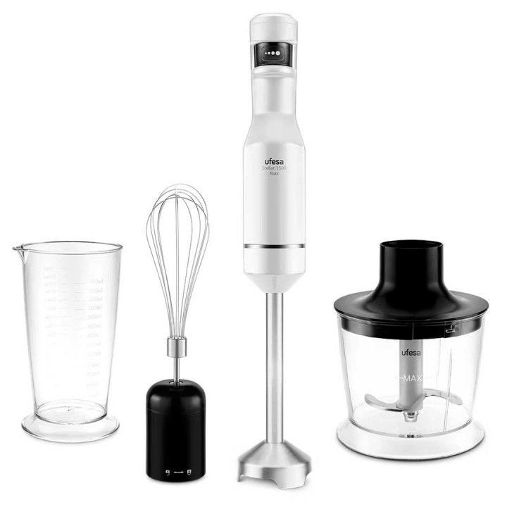 UFESA VARINHA PE INOX 1500W C/PICADOR 0,5LT E BATEDOR UFESA VARINHA PE INOX 1500W C/PICADOR 0,5LT E BATEDOR