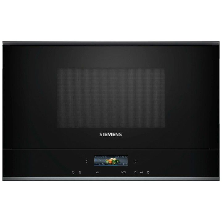 SIEMENS MICROONDAS INTEG 21LT GRILL ABRE DIREITA VIDRO PRETO SIEMENS MICROONDAS INTEG 21LT GRILL ABRE DIREITA VIDRO PRETO