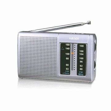 HAEGER RADIO PORTATIL SINTONIZADOR ANALOGICO FM/AM HAEGER RADIO PORTATIL SINTONIZADOR ANALOGICO FM/AM