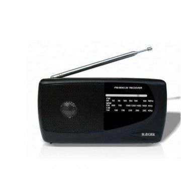 HAEGER RADIO PORTATIL SINTONIZADOR ANALOGICO FM/AM HAEGER RADIO PORTATIL SINTONIZADOR ANALOGICO FM/AM