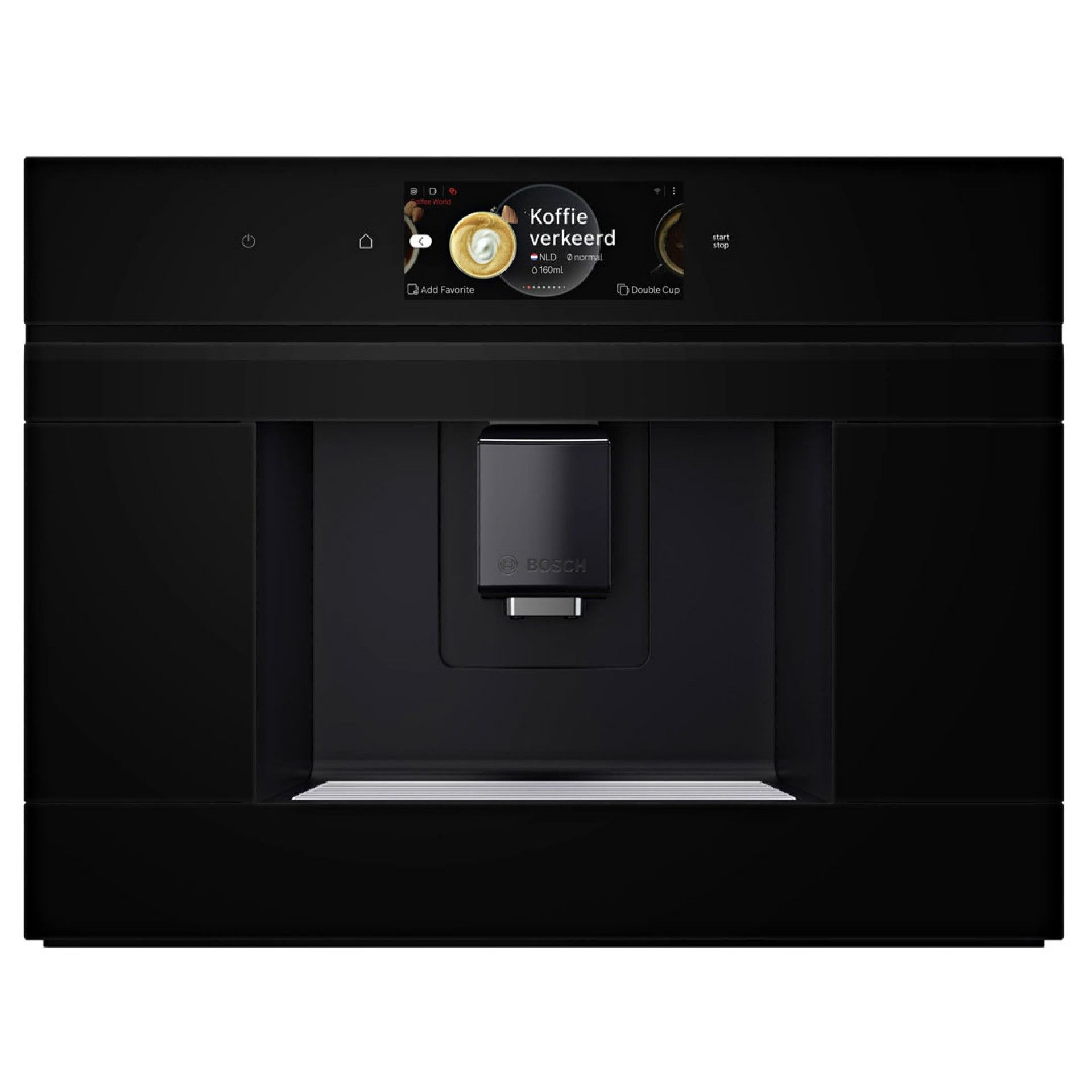 BOSCH MAQUINA CAFE INTEGRAR 45CM VIDRO PRETO